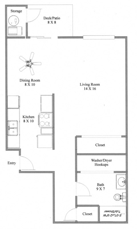 Wellington Estates Studio 685 sq ft